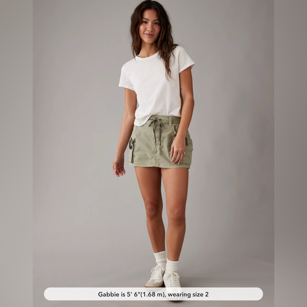 AE snappy stretch cargo mini skort